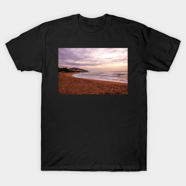 Beach sunrise in Durban South Africa T-Shirt by Bubsart78